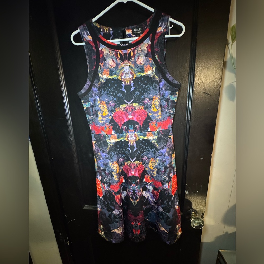 Nicole by Nicole Miller Multicolor Floral Mini Dress
